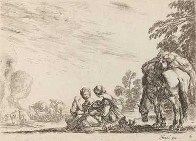 Dinlenen Çingeneler, 1642. by Stefano della Bella