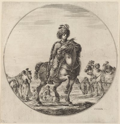 Macar Şövalyesi. by Stefano della Bella