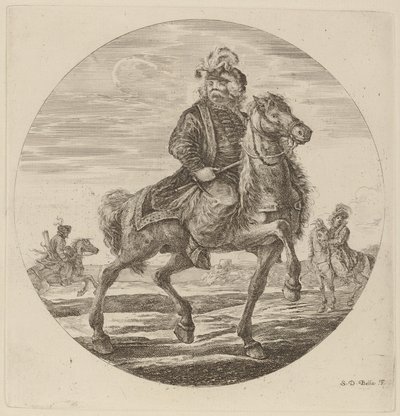 Macar Süvari by Stefano della Bella