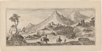 Kale ile manzara by Stefano della Bella