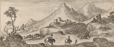 Kale ile Manzara, 1641. by Stefano della Bella