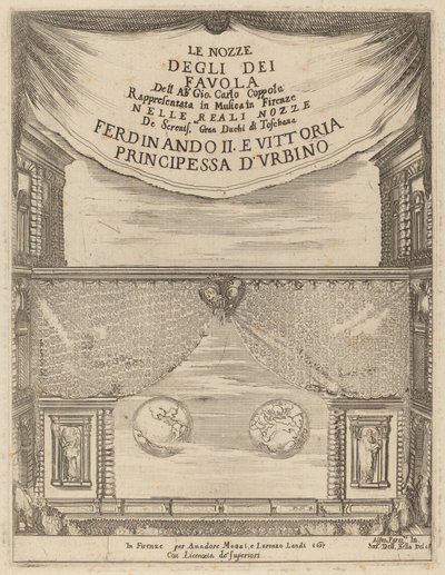 Tanrıların Düğünü: Frontispiece, 1637. by Stefano della Bella
