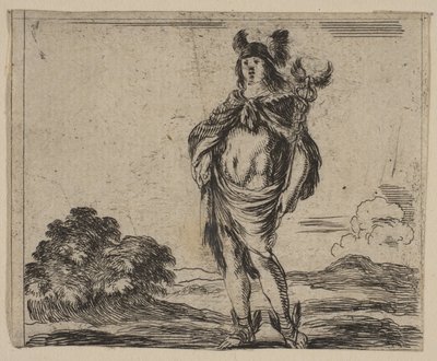 "Mitoloji Oyunu"ndan Merkür, Jeu de la Mythologie, 1644. by Stefano della Bella