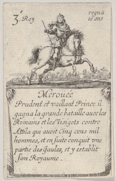 Meroüée Prudent et vaillant..., Game of the Kings of France