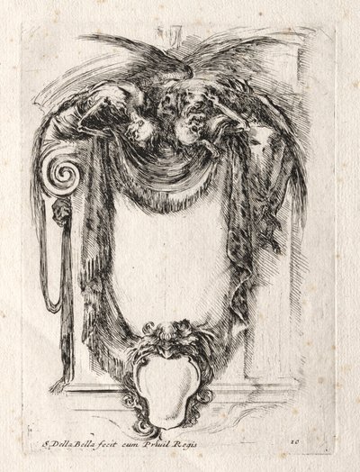 Bir Kartuş için Yeni Model, 1647. by Stefano della Bella