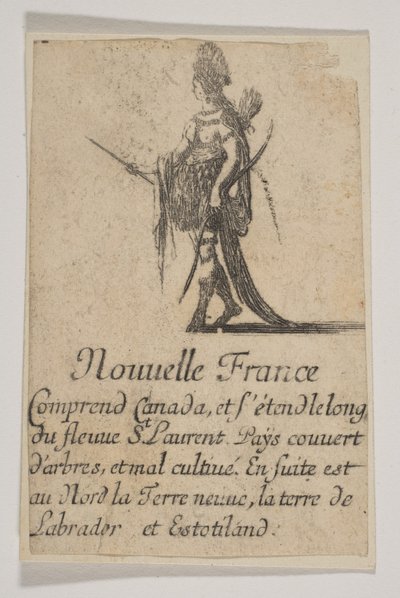 Yeni Fransa, 1644. by Stefano della Bella