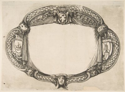 Cihazda Tez için Süsleme Tasarımı: Quest un soccorso, ca. 1656. by Stefano della Bella