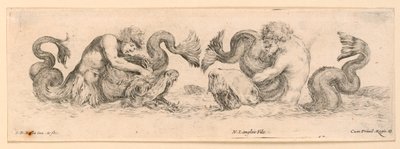 Frizler ve yapraklardan süsler by Stefano della Bella