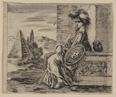 Mitoloji Oyunu Mitolojisinden Pallas, 1644. by Stefano della Bella