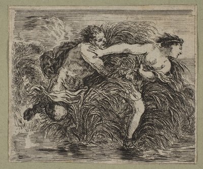Pan ve Sirinks, 1644 by Stefano della Bella