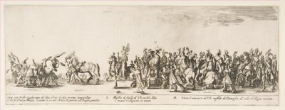 Polonya Elçiliği L ve M, 1633 Girişinin bir parçası. by Stefano della Bella