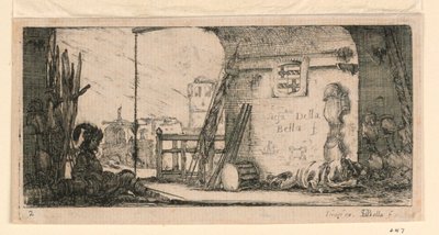 Plaka 2, "Bazı Birlik Davranışlarının Tasarımları, Toplar ve Kasabalara Saldırılar" by Stefano della Bella