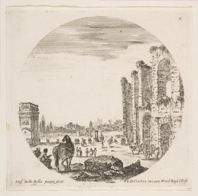 Levha 9: Solda Konstantin Kemeri, sağda Kolezyum
