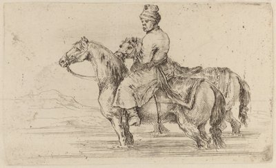 İki Atlı Polonyalı Görevli by Stefano della Bella