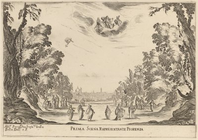 İlk Sahne Temsilcisi Firenza by Stefano della Bella