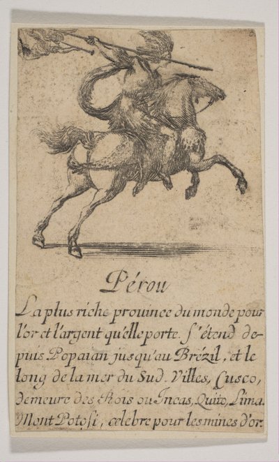 Peru, 1644. by Stefano della Bella