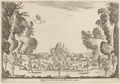 Dördüncü Deniz Sahnesi, 1637. by Stefano della Bella