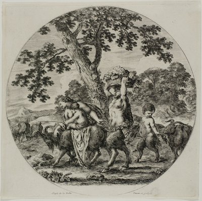 Satyr Aile Yürüyüşü by Stefano della Bella