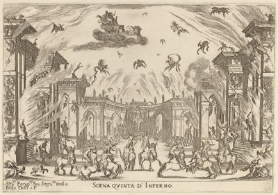 Cehennemin beşinci sahnesi, 1637. by Stefano della Bella