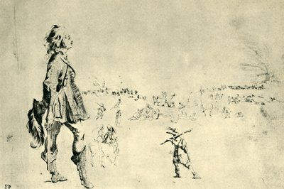 Ayakta duran erkek figürü, 1633-1634, 1943. by Stefano della Bella