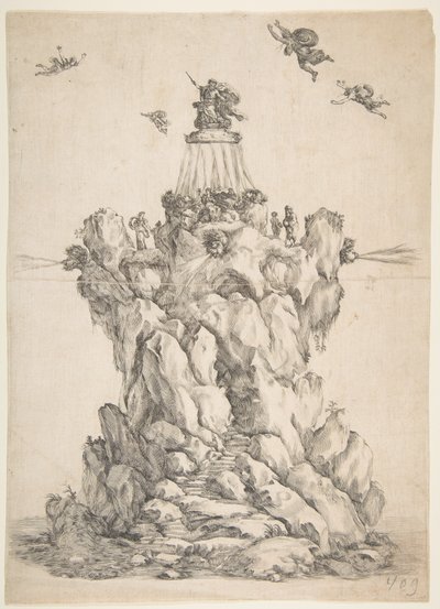 Aiolos Kayası, 1652. by Stefano della Bella