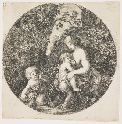 Satyr'in Karısı, 1656 by Stefano della Bella
