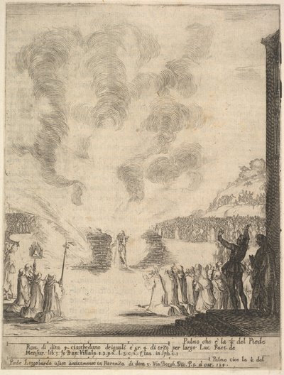 Ateş testi, keşiş Peter, mürit Saint John Gualbert, fl..., 1640