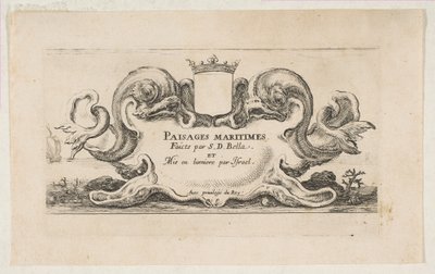 Başlık Sayfası: Deniz Manzaraları, yakl. 1644. by Stefano della Bella