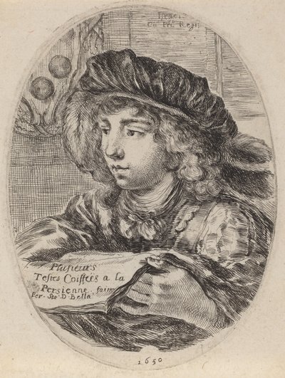 Louvre, 1650 ile Kapaklı Birkaç Kafa için Başlık Sayfası. by Stefano della Bella