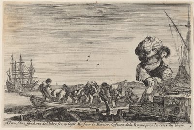 Deniz Limanlarının Görünümleri için Başlık Sayfası, 1647. by Stefano della Bella