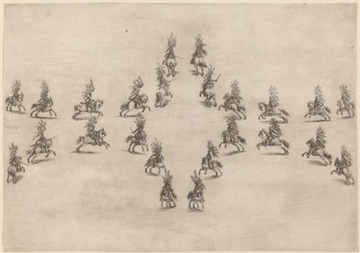 Bir Ovalde Yirmi Dört Süvari, 1652. by Stefano della Bella