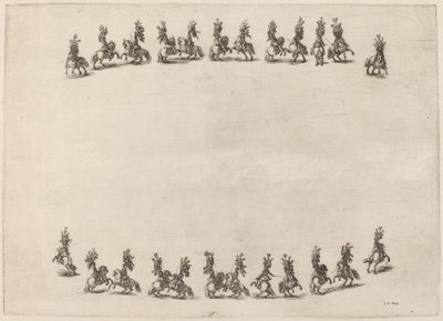 Yirmi Dört Cavorting Cavaliers by Stefano della Bella