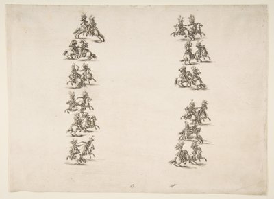 İki Kolonda Dövüşen Yirmi Dört Süvari, 1652. by Stefano della Bella