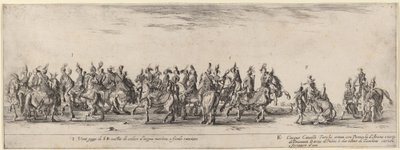 Yirmi Sayfa Beş Türk Atı, 1633. by Stefano della Bella