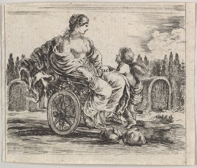 "Mitoloji Oyunu"ndan Venüs, Jeu de la Mythologie, 1644. by Stefano della Bella
