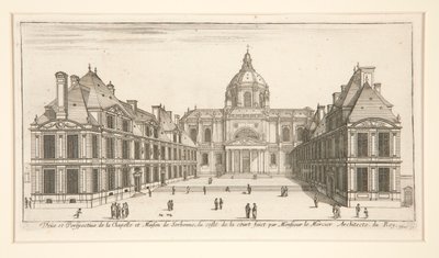 Sorbonne Şapeli ve Evinin Görünümü ve Perspektifi by Stefano della Bella