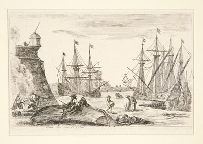 Calais Köşesinin Görünümü (Vue d by Stefano della Bella