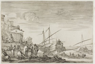 Livorno Limanı Manzaraları: Limana Bakan Evler by Stefano della Bella
