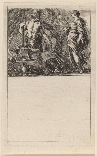 Vulkan ve Thetis by Stefano della Bella