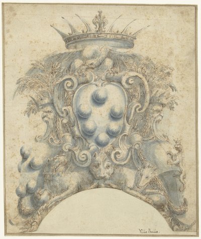 Medici ailesinin arması by Stefano della Bella