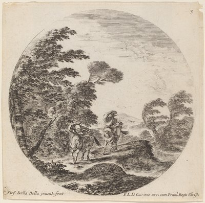 Rüzgarda Üflenen Atlılar, 1646. by Stefano della Bella