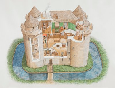 Nunney Kalesi, Somerset, 2006 by Stephen Conlin