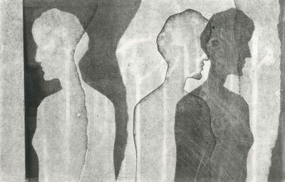 Kanattığım Gözyaşları VIII, 2016 (kağıt üzerine monoprint) by Stephen Dow
