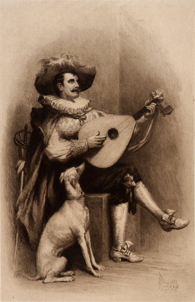 Müzisyen ve Köpek by Stephen James Ferris