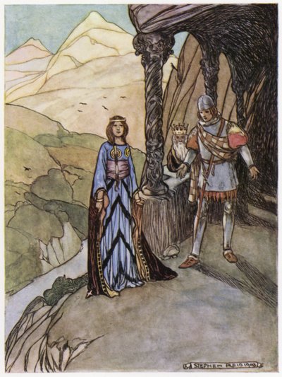 Ejderha Avcısı Siegfried için çizim (renkli taş) by Stephen Reid