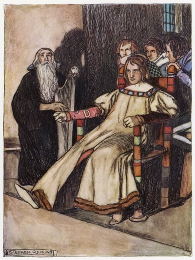 Ejderha Avcısı Siegfried için çizim (renkli taş) by Stephen Reid