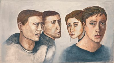 Ne oluyor ? 2017 (kalem, tükenmez kalem ve mürekkepler ve kağıt üzerinde yıkama) by Stevie Taylor