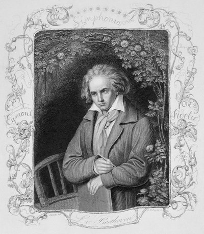 Ludwig van Beethoven (1700-1827), Albert Henry Payne (1812-1902) tarafından oyulmuş by Storck