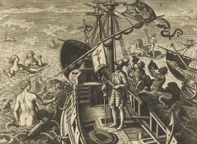 Christopher Columbus Ligur Amerika Revetio by Stradanus