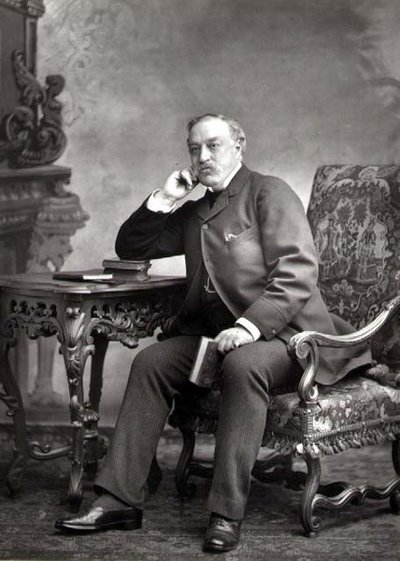 Edmund Yates (1831-94), gazeteci ve romancı, portre fotoğrafı (s/b fotoğraf) by Studio Walery